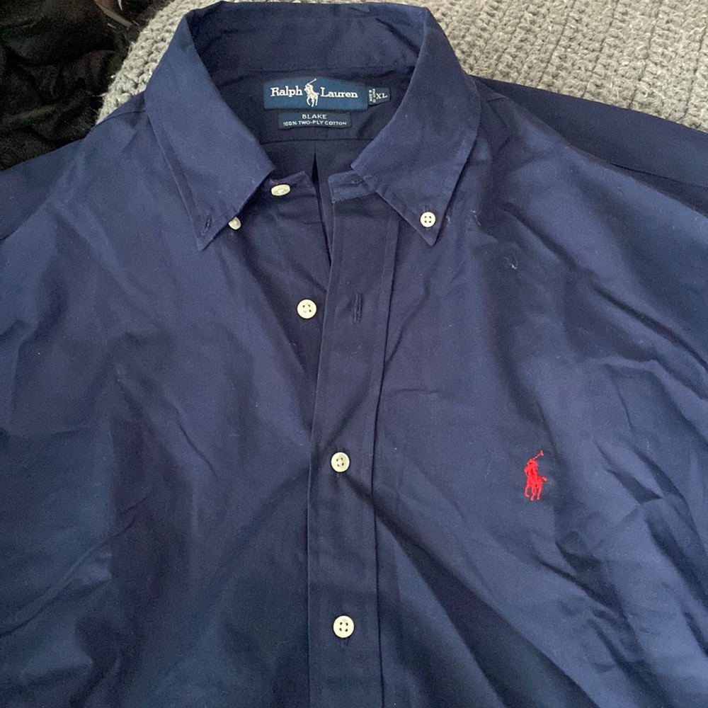 Men’s XL Ralph Lauren Blake Button Down - Navy (New)